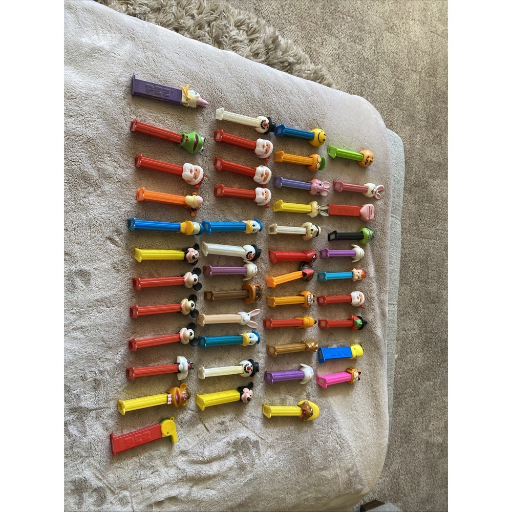 Collectible Pez Dispensers Lot 1990's- 2000's 46 dispensers in lot.